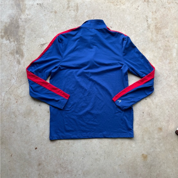 Philadelphia 76ers red + blue quarter zip sweatshirt - Picture 3 of 5